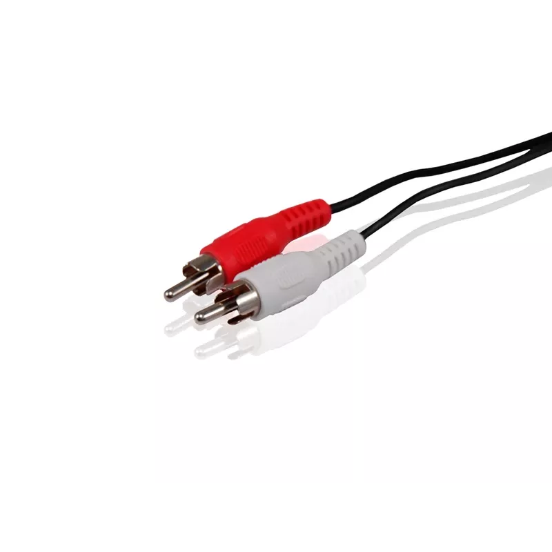 Conceptronic RCA-äänikaapeli, RCA, uros, RCA, uros, 5 m, musta