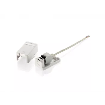 1-porttinen Keystone Jack -pinta-asennusrasia Equip 125121