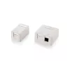 1-porttinen Keystone Jack -pinta-asennusrasia Equip 125121