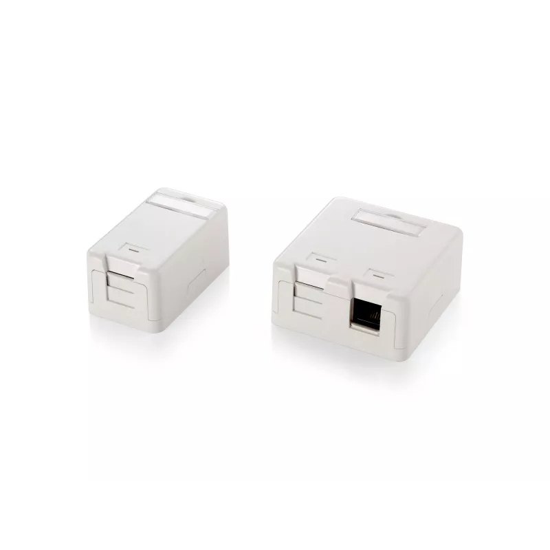 1-porttinen Keystone Jack -pinta-asennusrasia Equip 125121