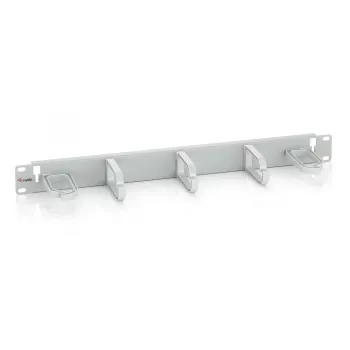 Equip 19 tuuman rack-kaapelinhallintapaneeli, vaaleanharmaa (RAL 7035)