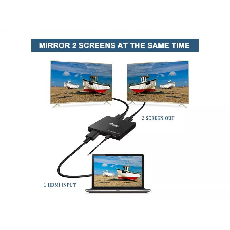 Equip 332715 videosplitteri HDMI 2x HDMI