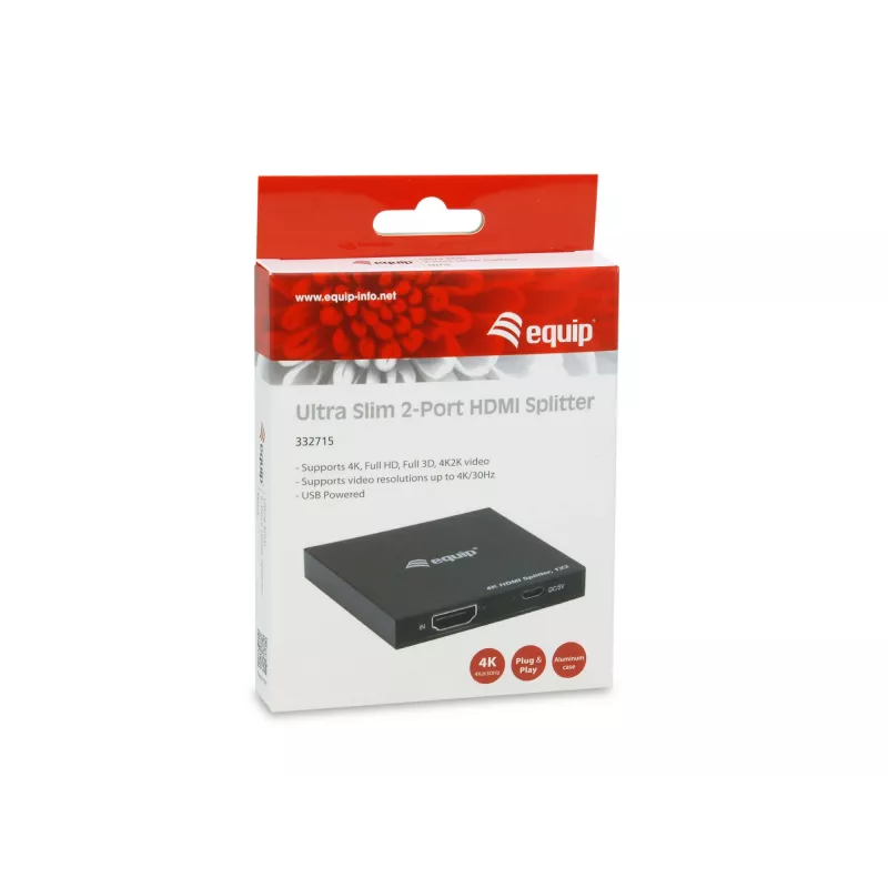 Equip 332715 videosplitteri HDMI 2x HDMI