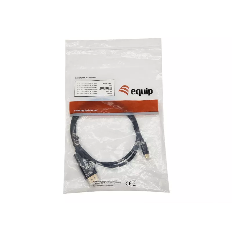 Equip USB-C - DisplayPort-kaapeli, M/M, 1,0 m, 4K/60 Hz