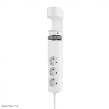 Neomounts DS22-840WH6 pöytäpistorasia puristimella ja USB-C- ja USB-A-liitännöillä – pikalataus