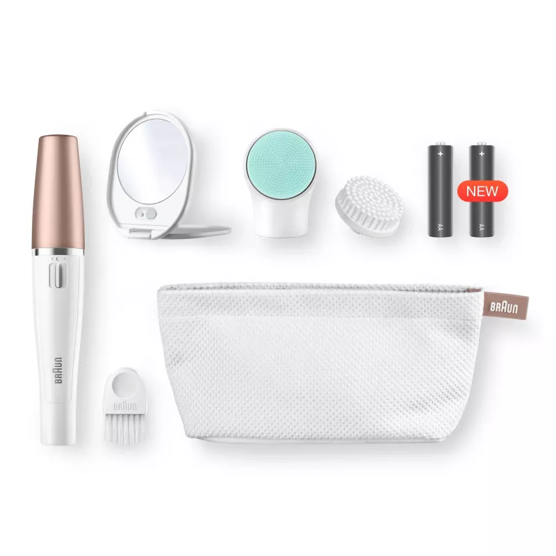 Kasvoepilaattori Braun FaceSpa 851V kulta valkoinen