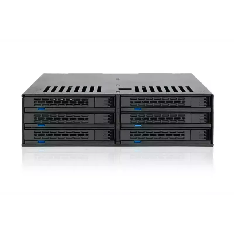 Levyjärjestelmä Icy Dock MB326SP-B 0 TB rack 1U musta