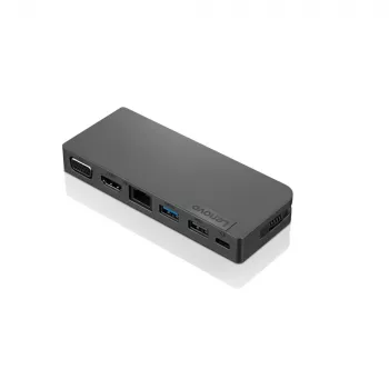 Lenovo 4X90S92381 Powered USB-C Travel Hub telakointiasema, VGA, HDMI, 13 W, Iron Grey