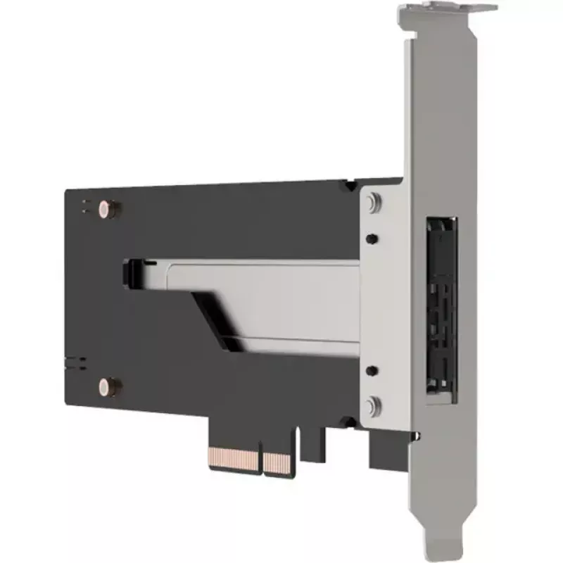 PCIe NVMe M.2 -sovitinkortti Icy Dock MB840M5P-B, musta/hopea