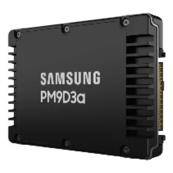 SSD-asema Samsung PM9D3a 3,84 TB 2,5 tuuman NVMe PCIe 5.0 — 12 000 MB/s luku, 6 000 MB/s kirjoitus