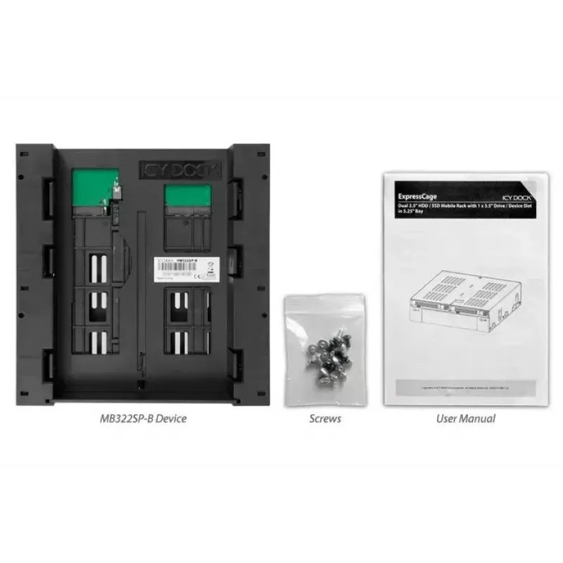 Asemakehys Icy Dock MB322SP-B