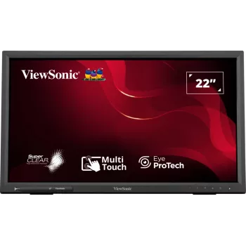 Viewsonic TD2223-2 tietokonenäyttö 55,9 cm (22 tuuman) 1920 x 1080 pikseliä Full HD LCD-kosketusnäyttö musta