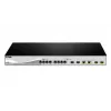 D-Link DXS-1210-12SC/E verkkokytkin Managed L2 10G Ethernet (100/1000/10000) 1U musta, hopea