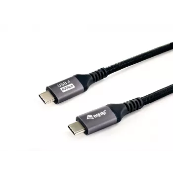 Equip USB 4 Gen 3 C–C-kaapeli, M/M, 1,2 m, 8K/60Hz, 40Gbps, PD3.1 240W
