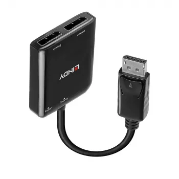 Lindy 38430 USB-keskitin DisplayPort 21600 Mbit/s musta