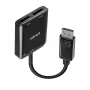 Lindy 38430 USB-keskitin DisplayPort 21600 Mbit/s musta