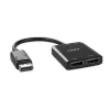 Lindy 38430 USB-keskitin DisplayPort 21600 Mbit/s musta