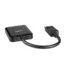 Lindy 38430 USB-keskitin DisplayPort 21600 Mbit/s musta