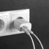Lindy 73413 USB-A- ja USB-C-laturi, 20 W, Power Delivery, 100–240 V, valkoinen