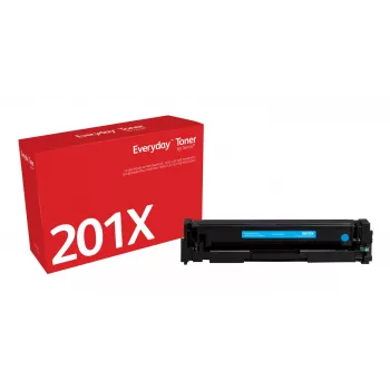 Everyday™ syaani värikasetti Xeroxilta, yhteensopiva HP 201X (CF401X) kanssa, suuri kapasiteetti