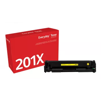 Everyday™ keltainen värikasetti Xeroxilta, yhteensopiva HP 201X (CF402X) kanssa, suuri kapasiteetti