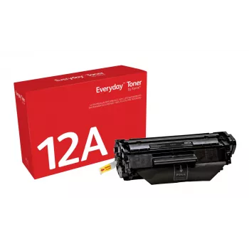 Everyday™ musta värikasetti Xeroxilta, yhteensopiva HP 12A (Q2612A) kanssa, vakiokapasiteetti
