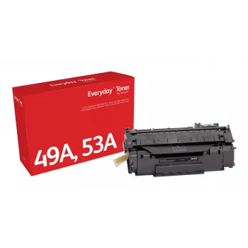 Everyday™ musta värikasetti Xeroxilta, yhteensopiva HP 49A 53A (Q5949A/ Q7553A) kanssa, vakiokapasiteetti