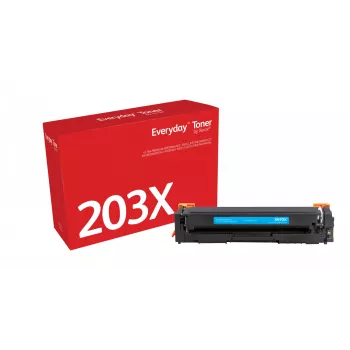 Everyday™ syaani värikasetti Xeroxilta, yhteensopiva HP 203X (CF541X) kanssa, suuri kapasiteetti