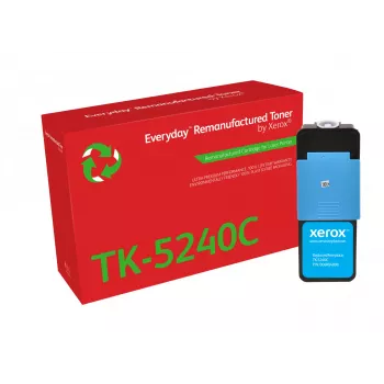 Everyday™ syaani kunnostettu värikasetti Xerox, yhteensopiva Kyocera TK-5240C, vakiokapasiteetti