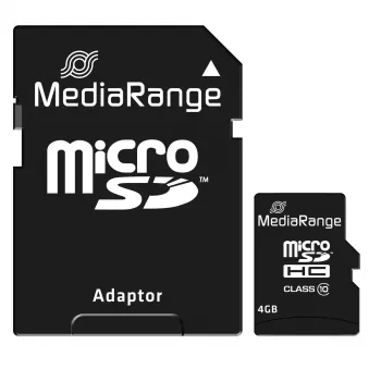 MediaRange 4 GB MicroSDHC Class 10 MR956 muistikortti