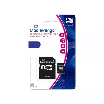 MediaRange 4 GB MicroSDHC Class 10 MR956 muistikortti