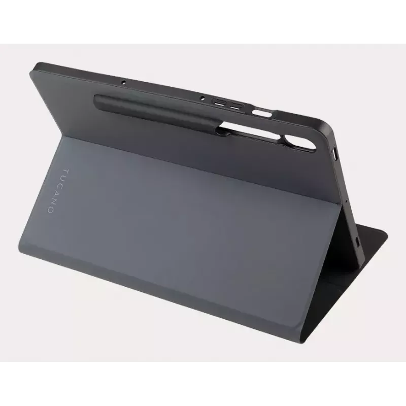 Tucano Gala TAB-GSS9P2-DG kansikotelo Samsung Galaxy Tab S9+ / S9 FE+ 12,4 tuuman tabletille, harmaa