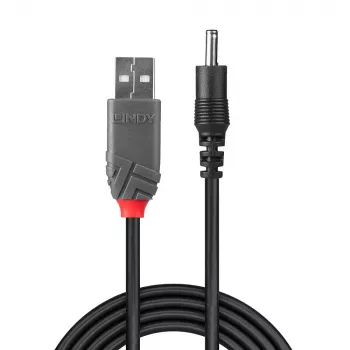 Lindy USB 2.0 Type-A–3,5 mm DC-kaapeli, 1,5 m