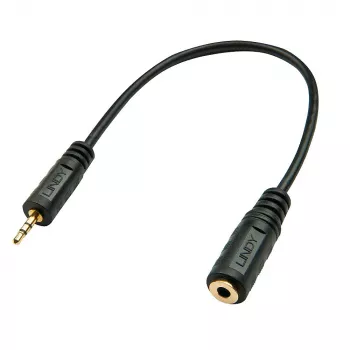 Lindy 2,5 mm pistoke–3,5 mm liitäntä audio-adapteri