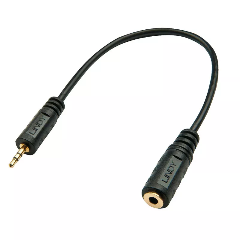 Lindy 2,5 mm pistoke–3,5 mm liitäntä audio-adapteri
