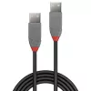 Lindy USB 2.0 Type-A–Type-A-kaapeli, 0,5 m, Anthra Line
