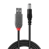 Lindy USB 2.0 Type-A - 5,5 mm DC -kaapeli, 1,5 m