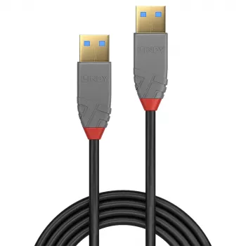 USB-kaapeli Lindy 2 m USB 3.2 Type-A -kaapeli 5 Gbit/s Anthra Line