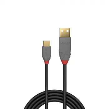Lindy 2 m USB 2.0 Type-A-Type-C -kaapeli, Anthra Line
