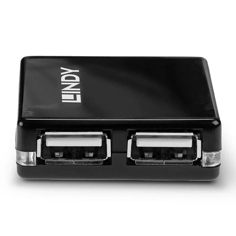 USB-keskitin Lindy 4 portin USB 2.0 Mini Hub