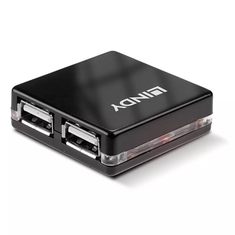 USB-keskitin Lindy 4 portin USB 2.0 Mini Hub