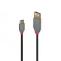 Lindy 1 m USB 2.0 Type-A-Type-C -kaapeli, Anthra Line
