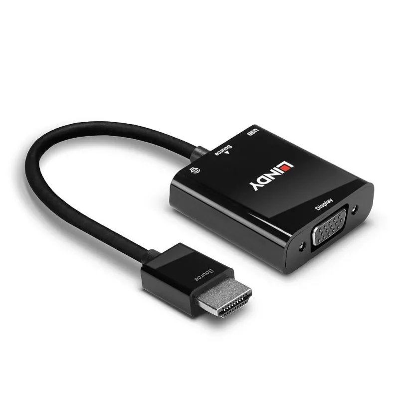 HDMI-VGA- ja audiosovitin Lindy 38285