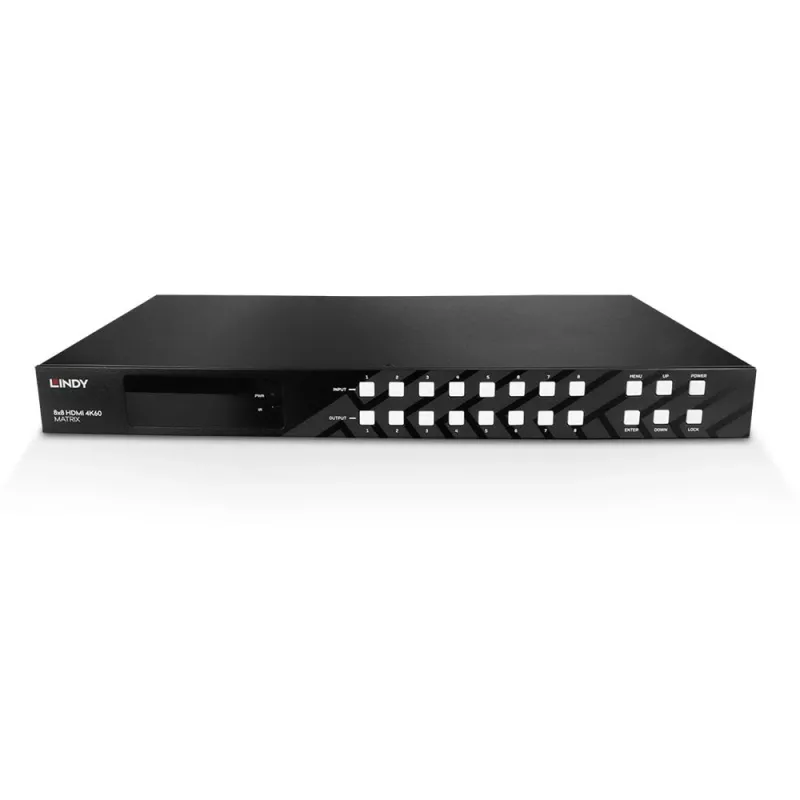 AV-matriisikytkin Lindy 8x8 HDMI 4K60 -matriisi