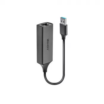 Lindy USB 3.0 Gigabit Ethernet -muunnin, johdollinen, USB, Ethernet, 5000 Mbit/s, hopea
