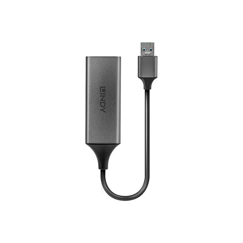Lindy USB 3.0 Gigabit Ethernet -muunnin, johdollinen, USB, Ethernet, 5000 Mbit/s, hopea
