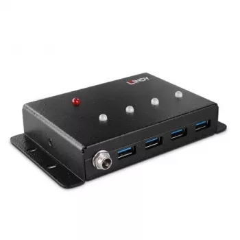 Lindy 4 portin USB 3.0 -metallikeskitin