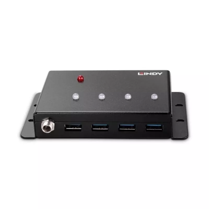 Lindy 4 portin USB 3.0 -metallikeskitin