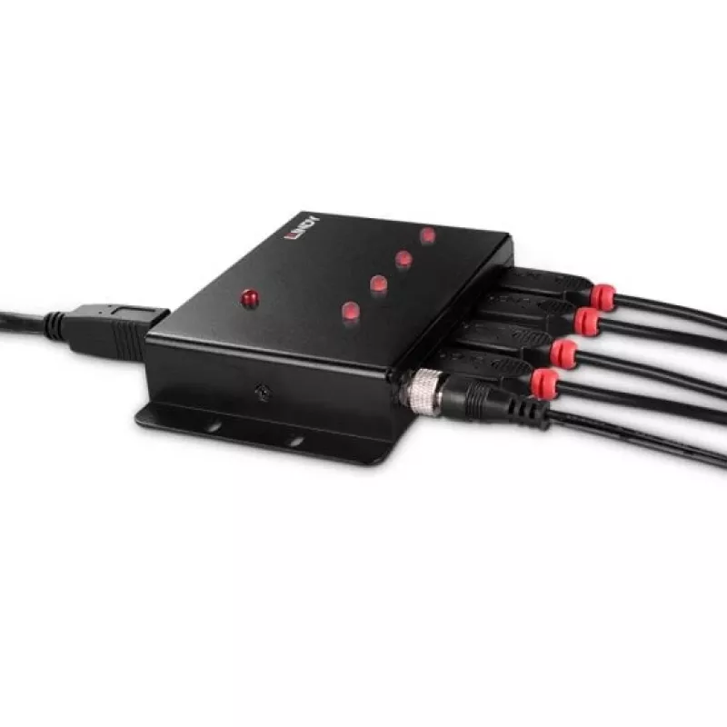 Lindy 4 portin USB 3.0 -metallikeskitin