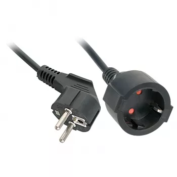 Lindy 30244 jatkojohto 3 m 2 AC-lähtöä sisäkäyttöön musta